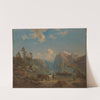 Mountain Landscape with a Lake (1860) by Aleksander Kotsis