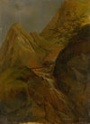Mountain Landscape with a Waterfall (1850)