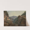 Mountain Landscape with Road to Naples by Jean-Charles Joseph Rémond