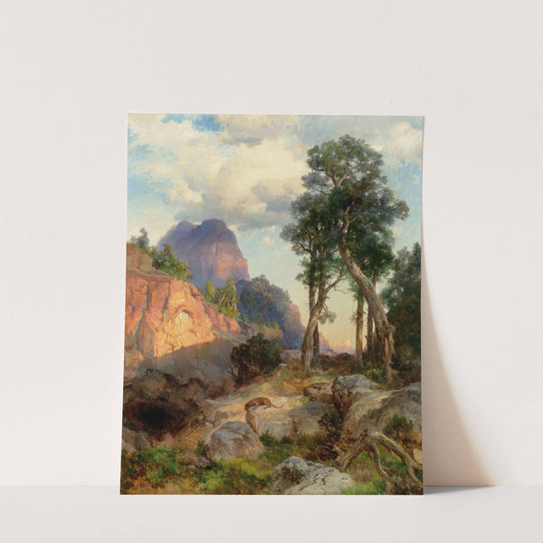 Mountain Lion in Grand Canyon (Lair of the Mountain Lion) by Thomas Moran