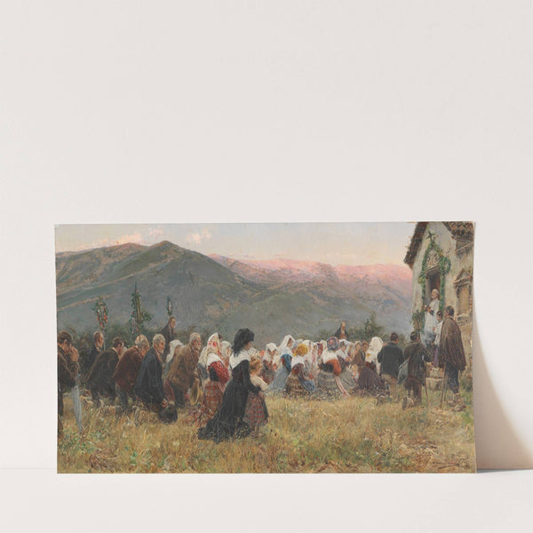 Mountain procession (1899) by Mariano Barbasan Lagueruela