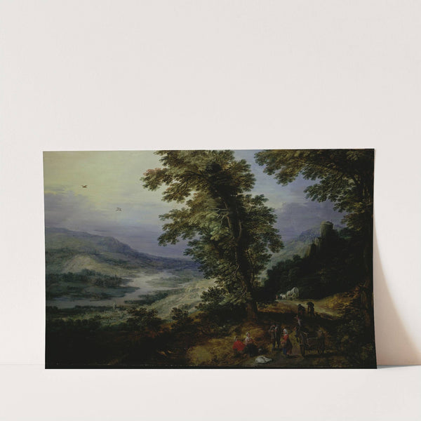 Mountain Road with Travelers (c. 1610-25) by Joos de Momper