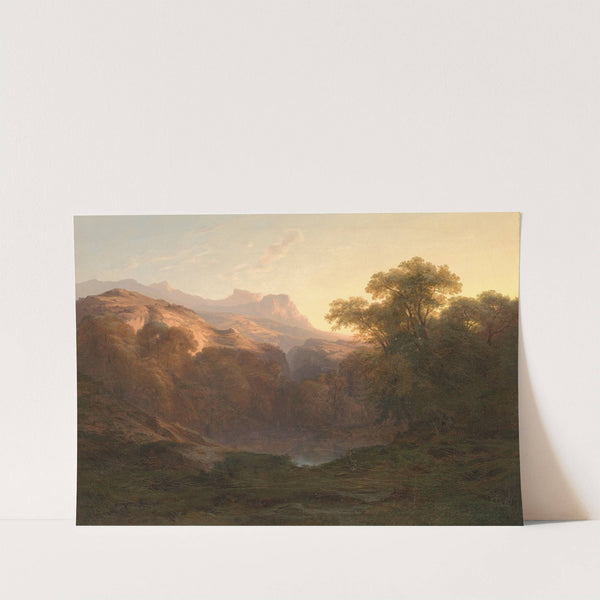 Mountain scenery (1830-1847) by Alexandre Calame