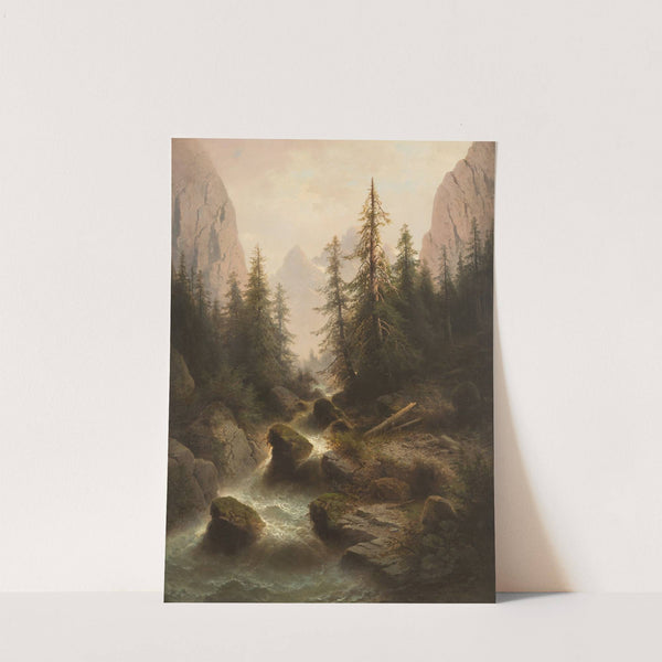 Mountain stream by Albert Rieger