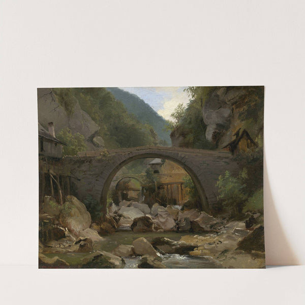 Mountain Stream in the Auvergne by Théodore Rousseau