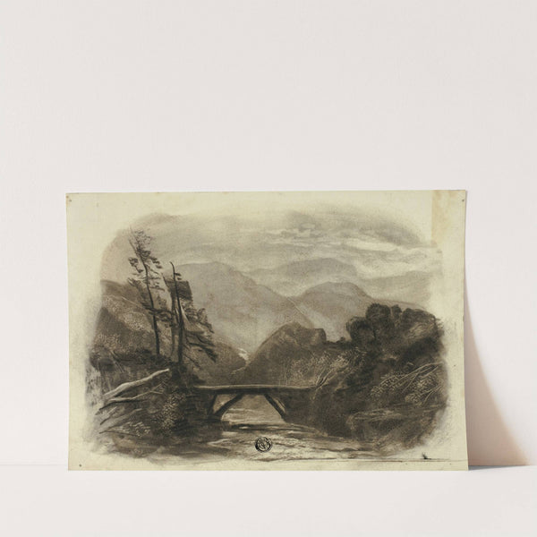 Mountain Stream with Small Bridge II by Elizabeth Murray