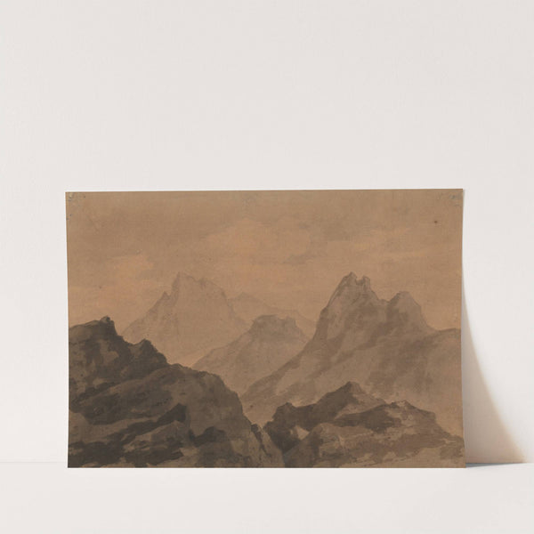 Mountain Tops (A Mountain Study) by Alexander Cozens