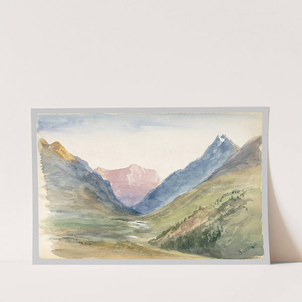 Mountain View at Bormio by John Singer Sargent