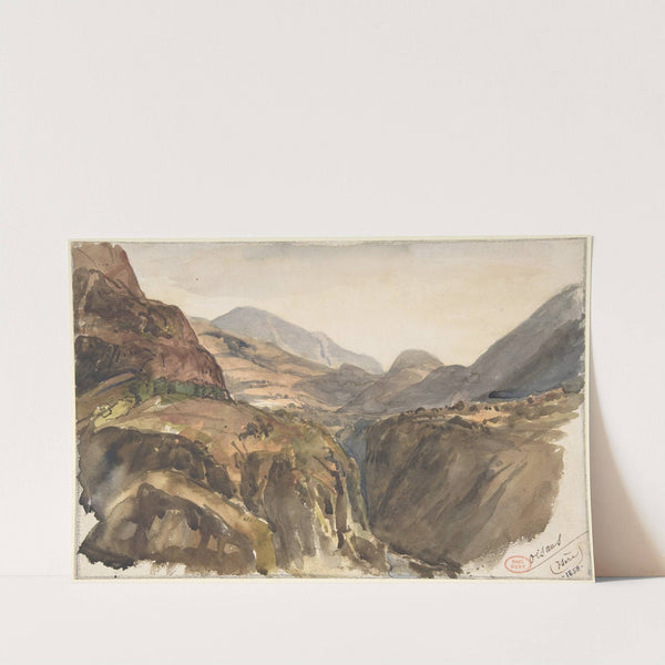 Mountain View at Oisans (Isère) by Paul Huet