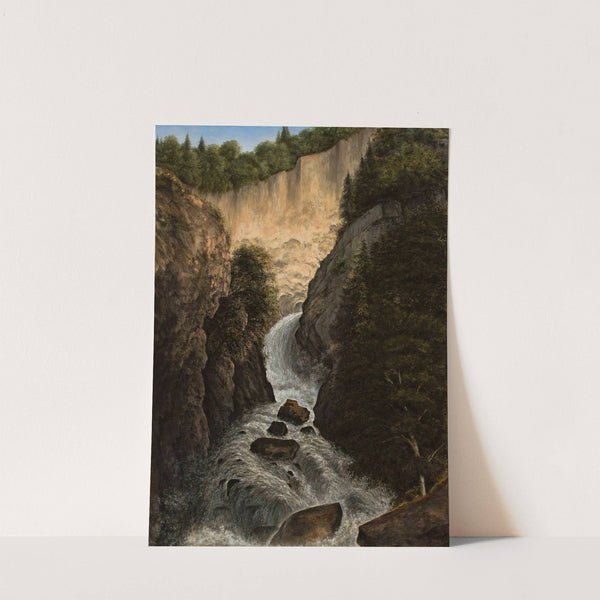 Mountain waterwall in St. Gervais by Cyprian Lachnicki