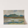Mountainous lake landscape by Edward Reginald Frampton