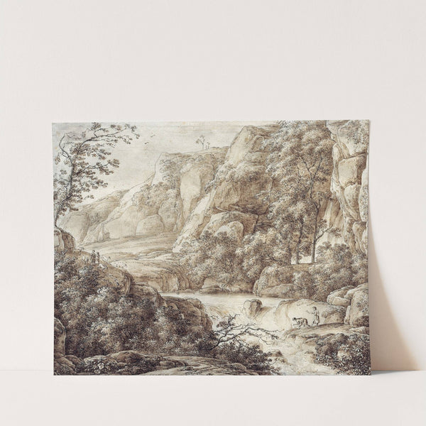 Mountainous Landscape by Franz Kobell