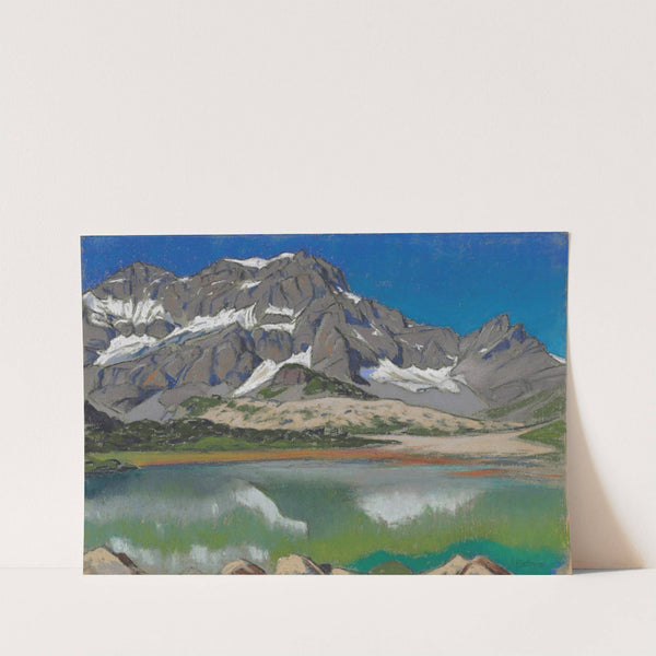 Mountainous landscape; and Haystacks by François Birbaum