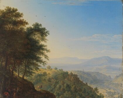 Mountainous landscape near Boppard aan de Rijn