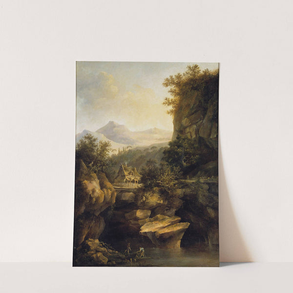 Mountainous Landscape with a Farm by Louis Belanger