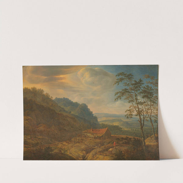 Mountainous Landscape with Farm by Herman Saftleven