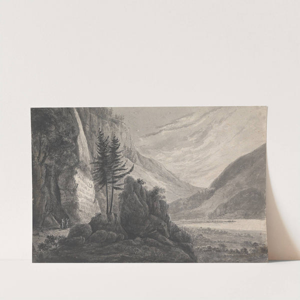 Mountainous Landscape with Inscription to Salomon Gessner (Switzerland) by Isaac Weld