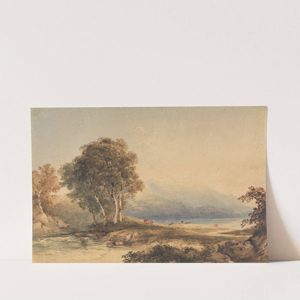 Mountainous Landscape with Lake and Stream (1831 to 1841) by Copley Fielding