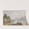 Mountainous Landscape with Lake, Gate and Figures by Isaac Weld