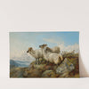 Mountainous landscape with sheep by Richard Ansdell