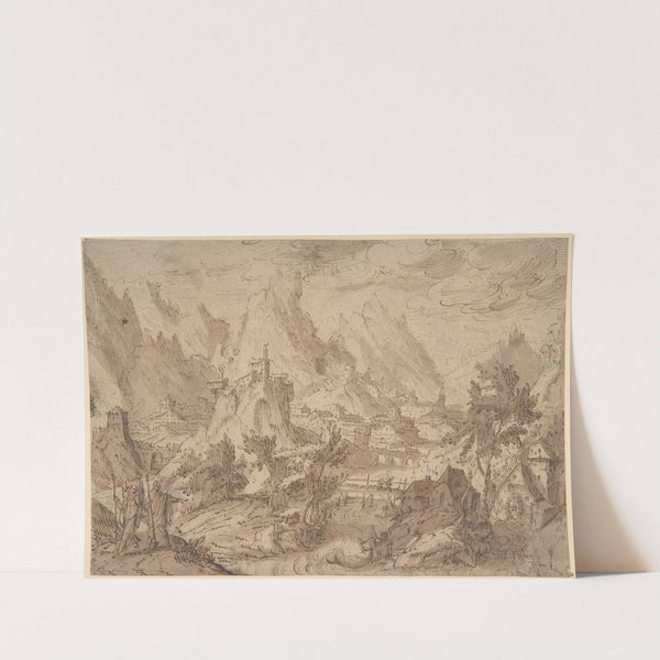 Mountainous Landscape with Tobias and the Angel by Tobias Verhaecht