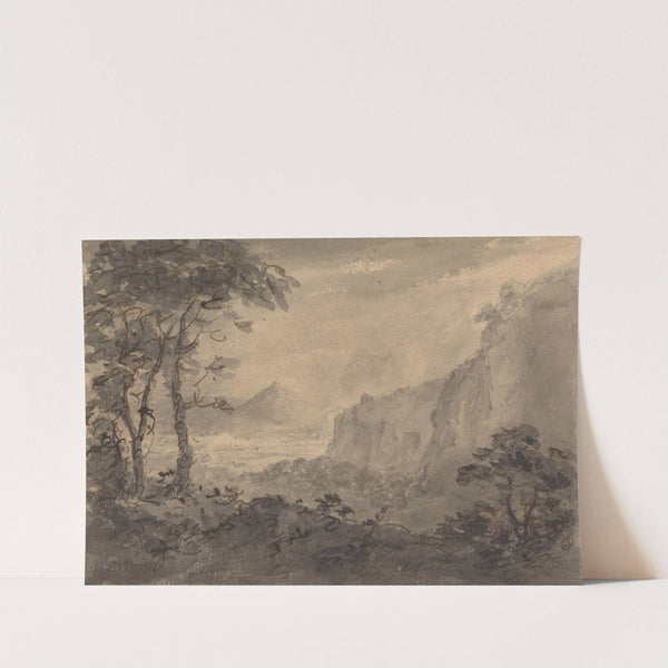 Mountainous Landscape with Trees - High Crags to the Right by William Gilpin