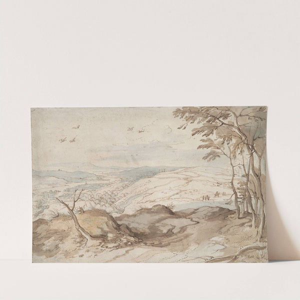 Mountainous Landscape with View over a Valley by School of Pieter Brueghel the Elder