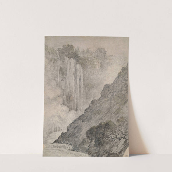 Mountainous Landscape with Waterfalls (17th century) by Caesar Van Everdingen