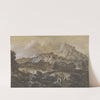 Mountainous River Landscape with Bathers (1752-1770) by Francesco Zuccarelli