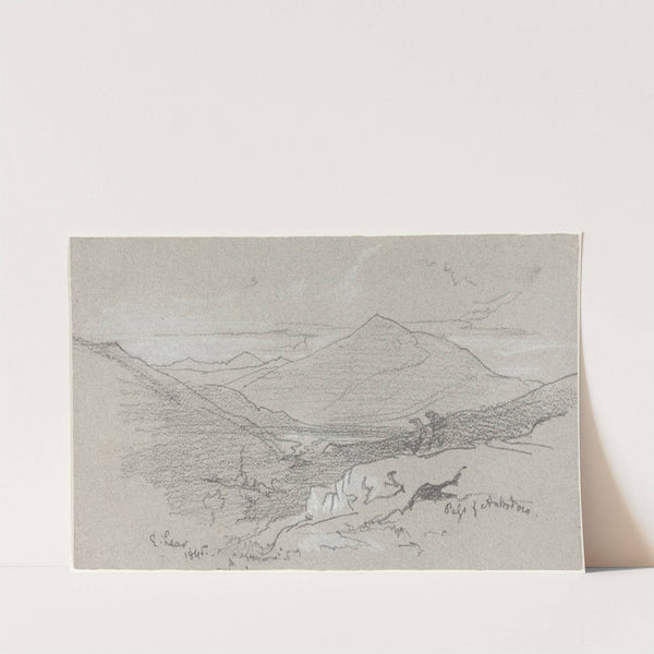 Mountainous View from Antrodoco by Edward Lear