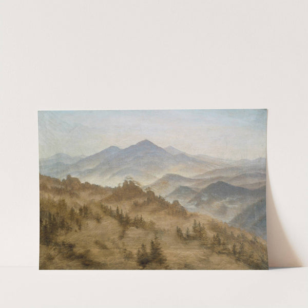 Mountains in the Rising Fog by Caspar David Friedrich