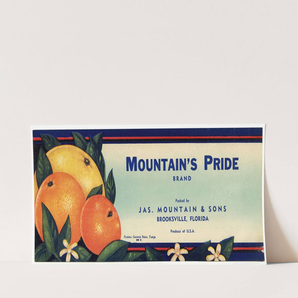 Mountain’s Pride Brand Citrus Label (1930-1950)