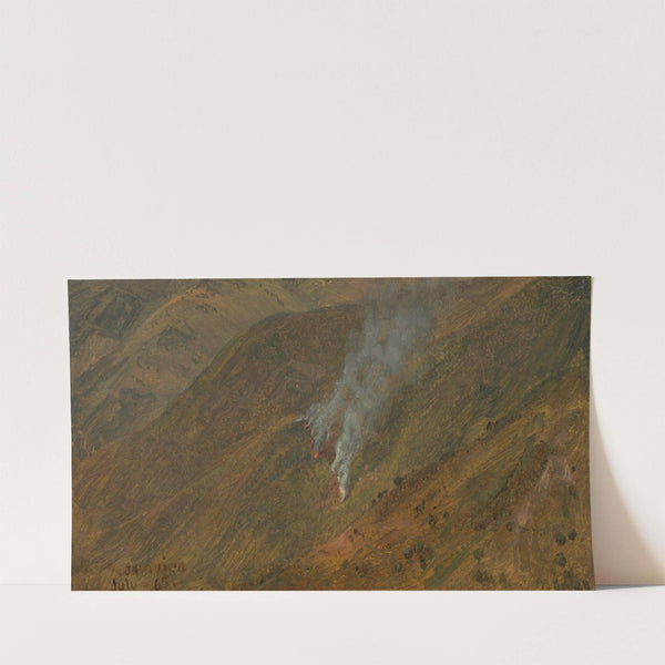 Mountainside with brush-fire (1865) by Frederic Edwin Church