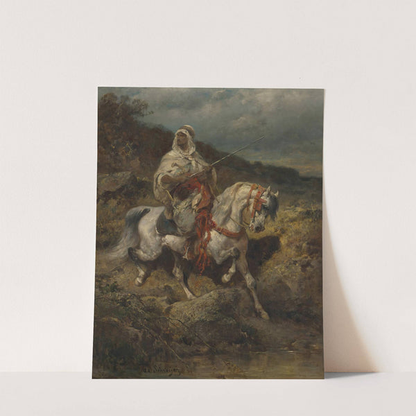 Mounted arab by Adolf Schreyer