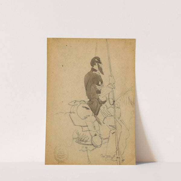 Mounted Cavalryman by Winslow Homer
