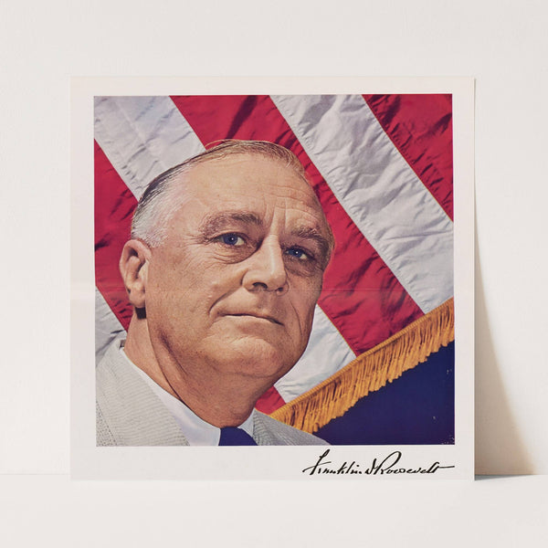 Mounted Portrait of Franklin D. Roosevelt