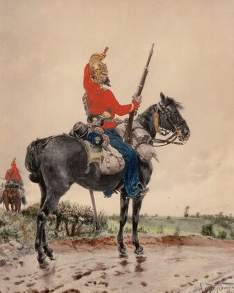 Mounted Soldier on Guard — size preview