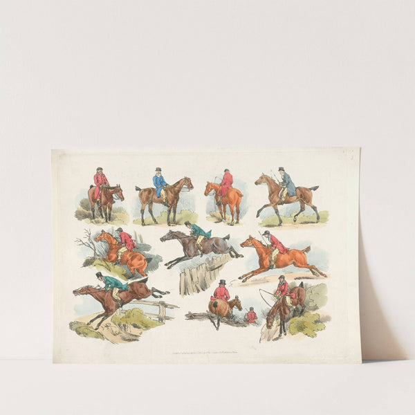 Mounted sportsmen (1817-1818) by Henry Thomas Alken