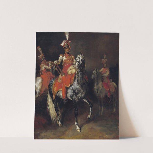 Mounted Trumpeters of Napoleon's Imperial Guard by Théodore Géricault