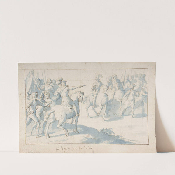 Mounted Warrior with a Baton Giving Orders to His Troops by Belisario Corenzio