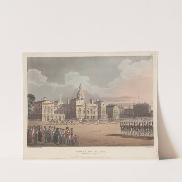 Mounting Guard, St. James’s Park (1809) by Thomas Rowlandson