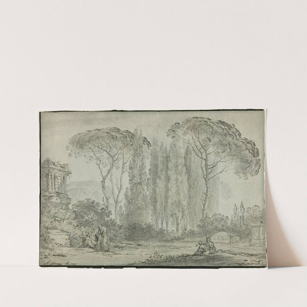 Mourners in a Graveyard by Carlo Labruzzi