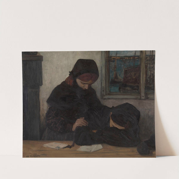 Mourning in Ouessant (1903) by Charles Cottet