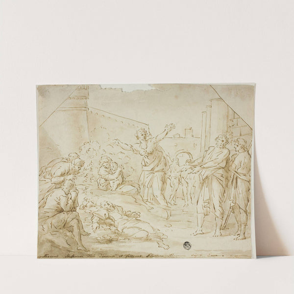 Mourning over the Body of Saint Stephen by After Annibale Carracci