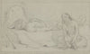 Mourning the Chief of the Tribe (preparatory sketch)