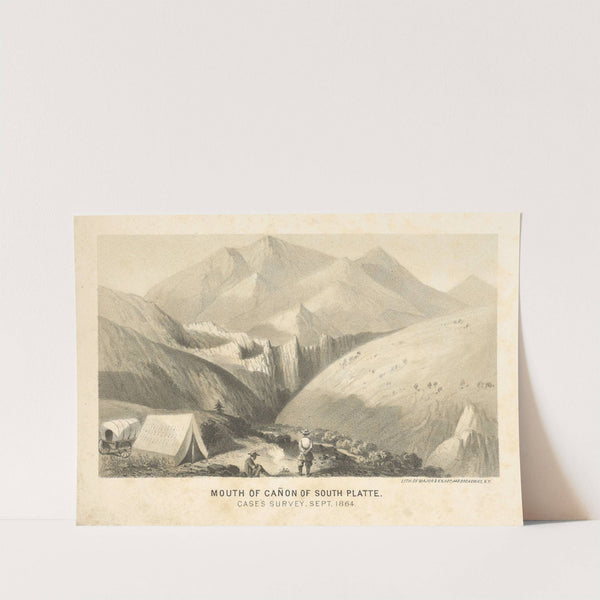 Mouth of canon of South Platte. Case’s Survey, Sept. 1864. (1864) by Joseph F. Knapp