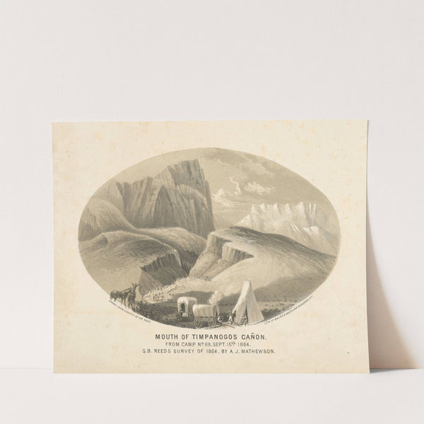 Mouth of the Timpanogos Canon. From Camp No. 68. Sept. 15th 1864 (1864) by Joseph F. Knapp