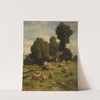 Moutons au pâturage (circa 1871) by Charles Emile Jacque