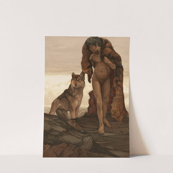 Mowgli And The Lone Wolf by Charles Maurice Detmold