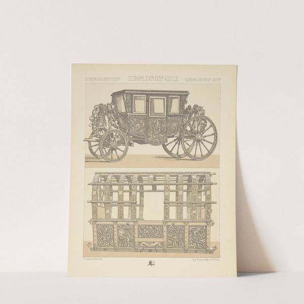 Moyens de transport – les carrosses (1876-1888) by Auguste Racinet